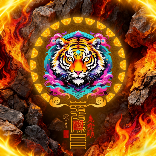 生肖虎The Sovereign Tiger Totem - Zodiac Art of Courage, Power & Warding