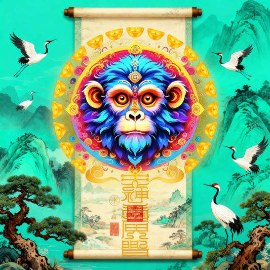 生肖猴The Ingenious Monkey Totem - Zodiac Art of Wit, Adaptability & Victorious Cunning