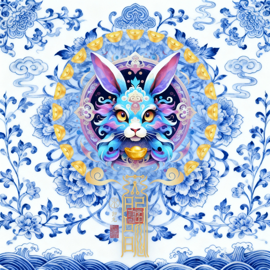 生肖兔The Serene Hare Totem - Zodiac Art of Harmony, Intuition & Gentle Fortune