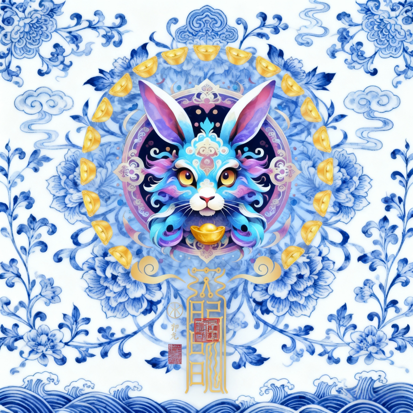 生肖兔The Serene Hare Totem - Zodiac Art of Harmony, Intuition & Gentle Fortune
