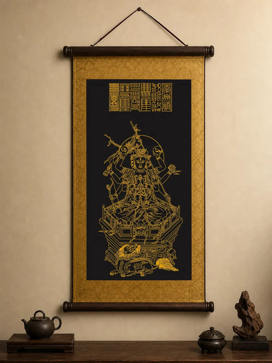 太上玄灵斗姆大圣元君圣像|星宿守护神像挂画