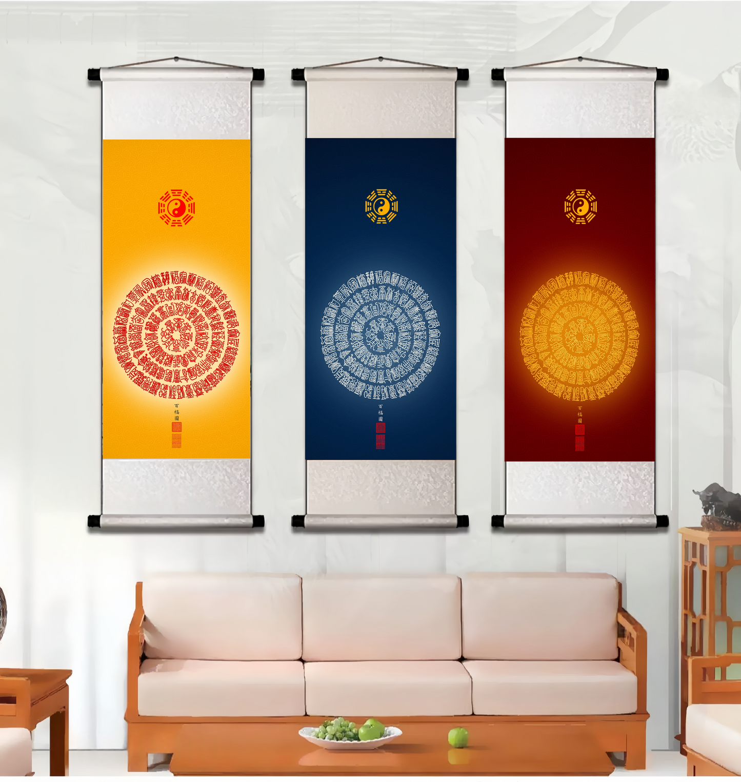 百福图 Hundredfold Blessings Mandala - A Luminous Taoist Art of Concentrated Fortune & Harmony