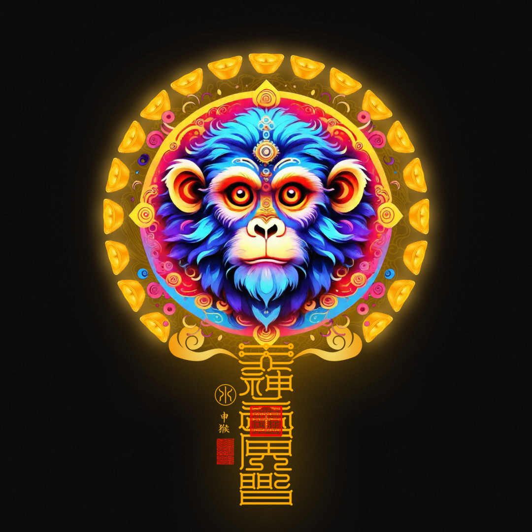 生肖猴The Ingenious Monkey Totem - Zodiac Art of Wit, Adaptability &amp; Victorious Cunning