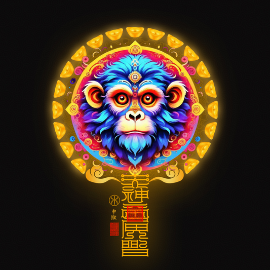 生肖猴The Ingenious Monkey Totem - Zodiac Art of Wit, Adaptability & Victorious Cunning