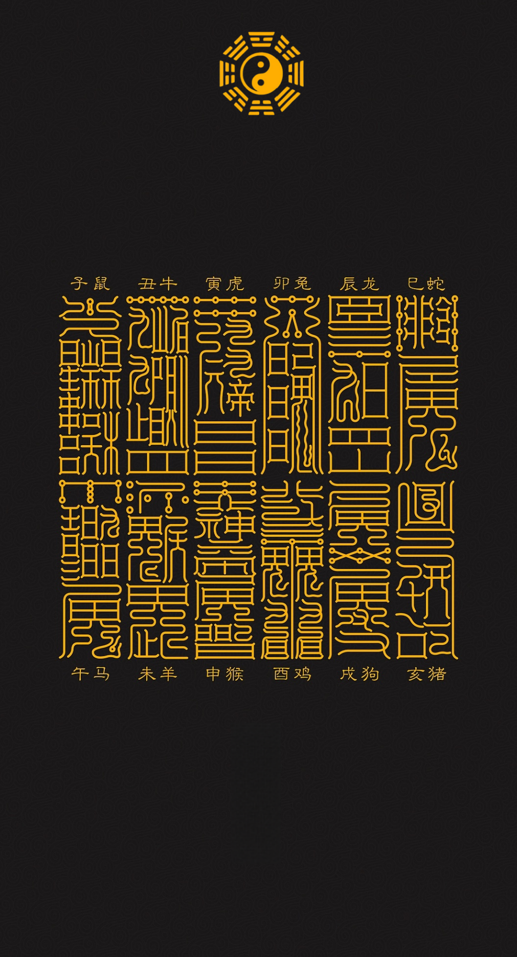 十二生肖对应二十八宿符Celestial Guardians of the Zodiac: Twelve Talismans of the 28 Lunar Mansions for Personal Destiny