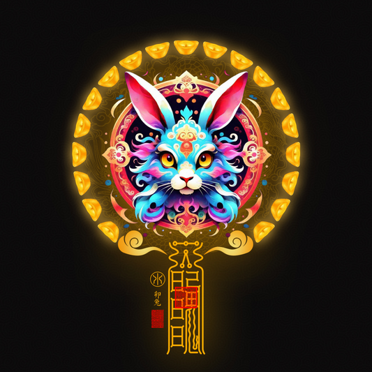 生肖兔The Serene Hare Totem - Zodiac Art of Harmony, Intuition & Gentle Fortune