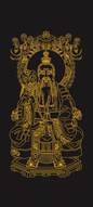 太上老君Hand-Painted Sacred Icon: The Most High Lord Lao, Primordial Ancestor of the Dao – Source of Wisdom, Alchemy & Cosmic Harmony