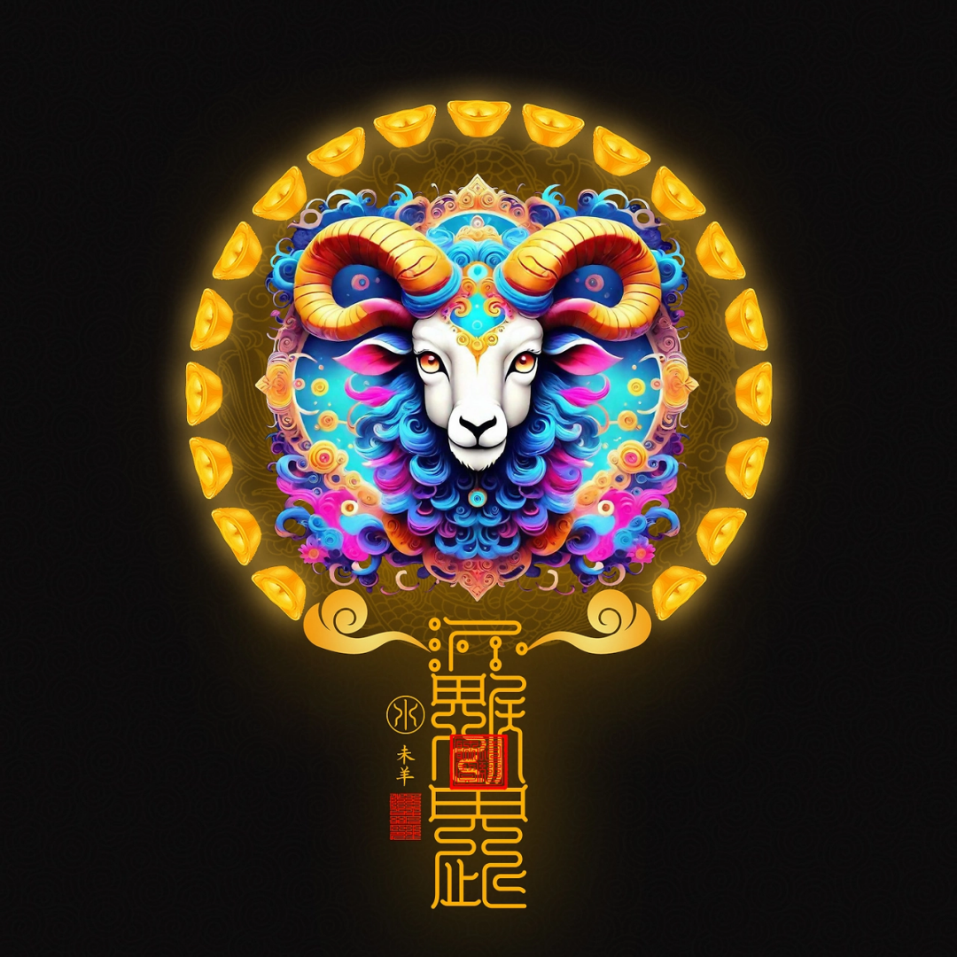 生肖羊The Gentle Harmony Goat/Sheep Totem - Zodiac Art of Peace, Creativity & Auspicious Grace