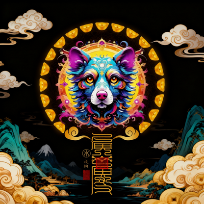 生肖狗The Loyal Guardian Dog Totem - Zodiac Art of Protection, Fidelity & Auspicious Watch