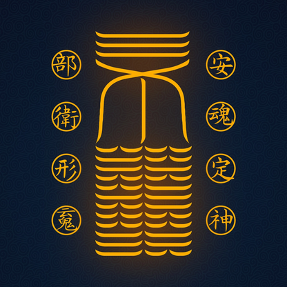 安魂定神符Soul Settling & Spirit Anchoring Talisman - For Profound Peace & Core Stability