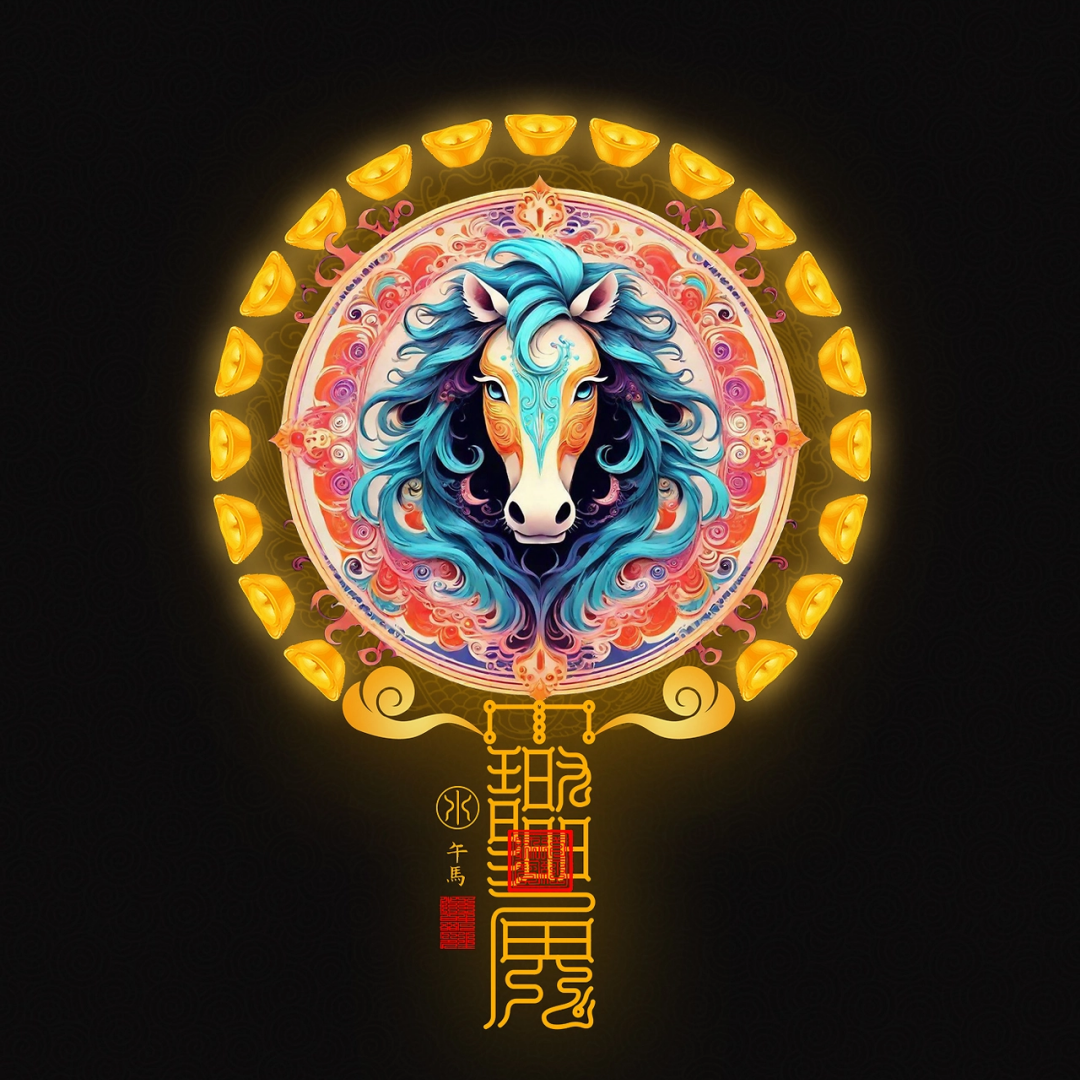 生肖马 The Galloping Momentum Horse Totem - Zodiac Art of Freedom, Speed & Triumphant Success