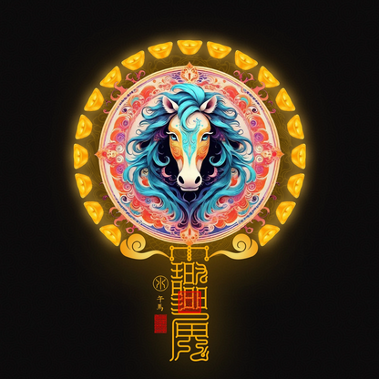 生肖马 The Galloping Momentum Horse Totem - Zodiac Art of Freedom, Speed & Triumphant Success