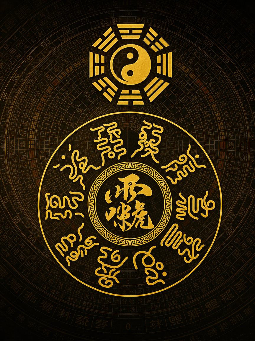 雷祖尊讳·玉枢十字天经图｜雷法护正功能图