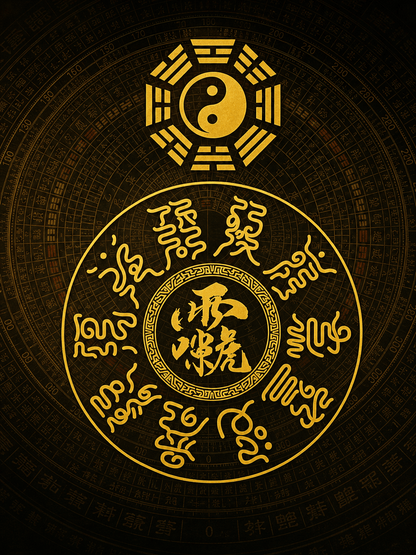 雷祖尊讳·玉枢十字天经图｜雷法护正功能图