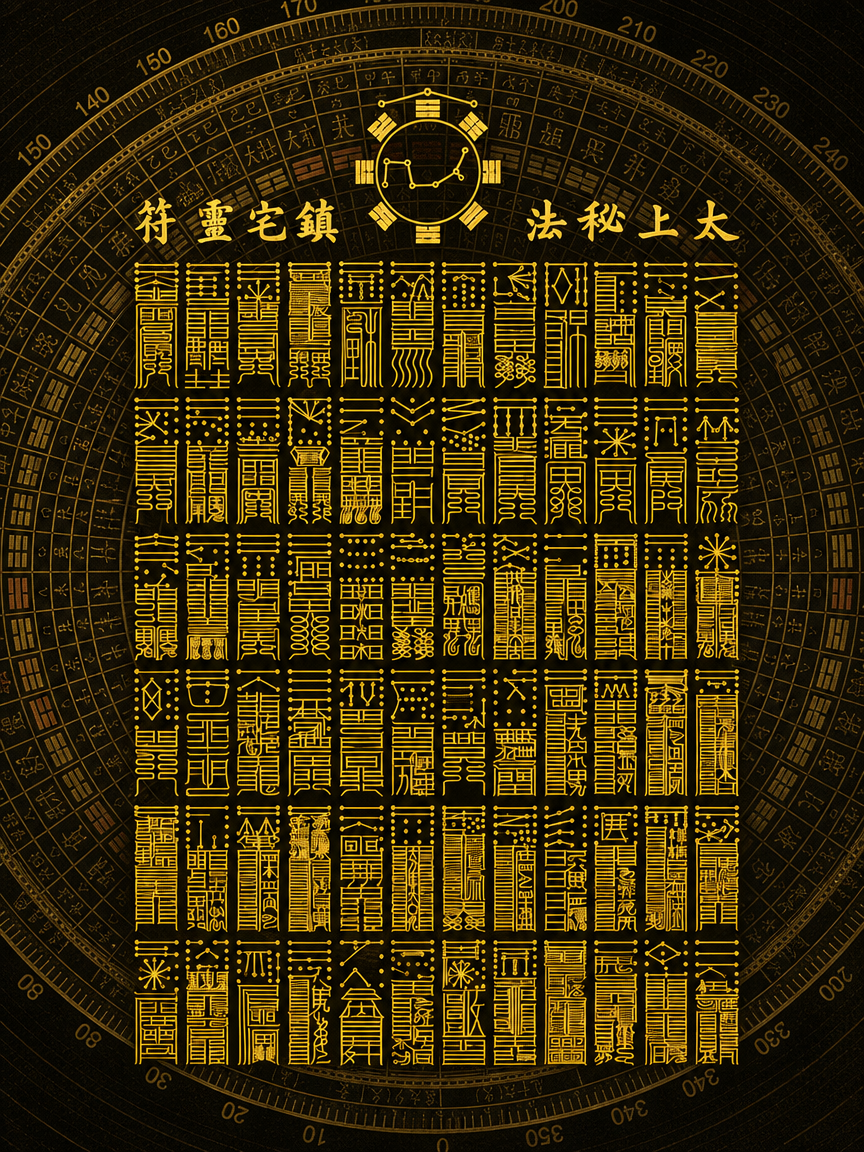 Tai Shang Secret Law 72 Home-Sealing Talisman | Daoist Canon 72-Law Protective Talisman
