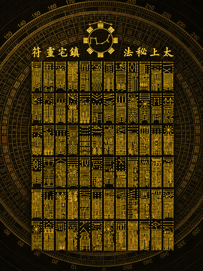 Tai Shang Secret Law 72 Home-Sealing Talisman | Daoist Canon 72-Law Protective Talisman